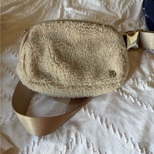 Lululemon Athletica Beige Sherpa Belt Bag